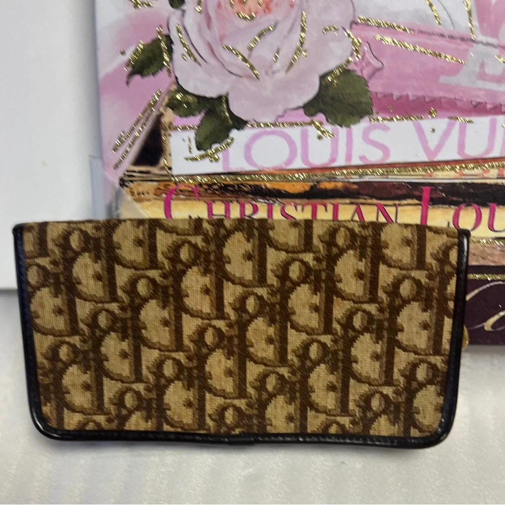 Dior 30 Montaigne Trotter Dior Oblique Monogram Jaquard Canvas Clutch Wallet